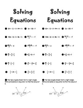 8th Grade One Step Inequalities Worksheet