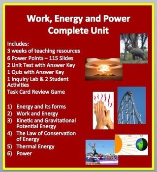 Work And Power Worksheets