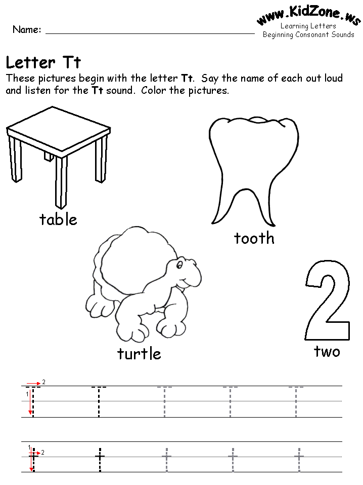 Letter A Worksheets For Kindergarten