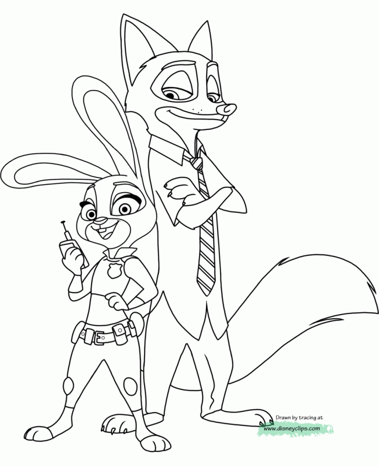 Zootopia Coloring Pages