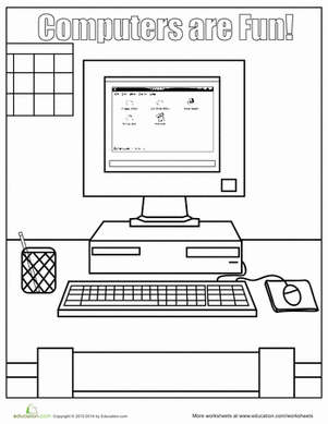 Computer Coloring Pages