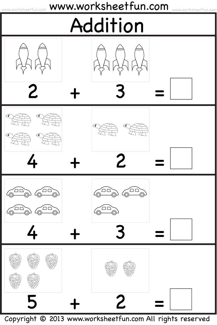 Free Kindergarten Math Worksheets Printable