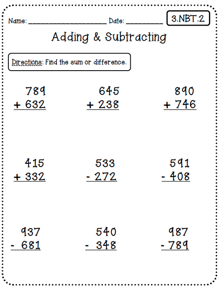 Addition With Regrouping Worksheets 3rd Grade