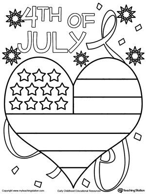 July Coloring Pages