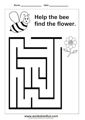 Maze Worksheets For Preschoolers