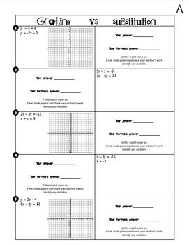 Substitution Method Practice Worksheet