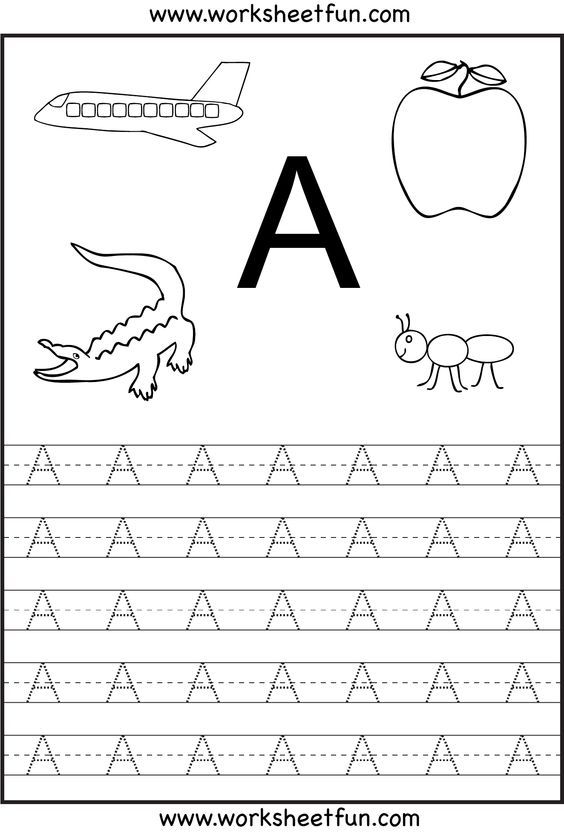 Preschool Tracing Worksheets Letters