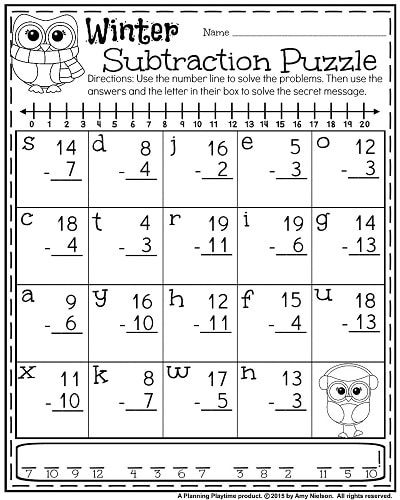 Printable Math Worksheets For 1st Grade