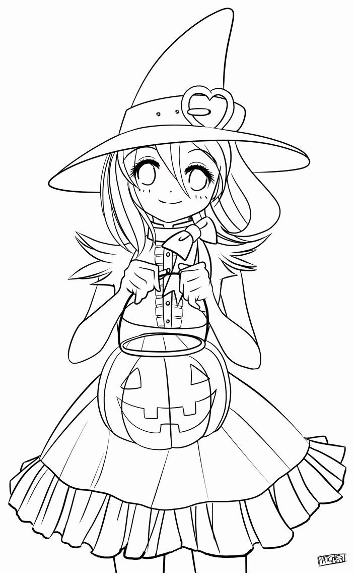 Anime Coloring Pages Halloween