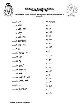 Simplifying Radicals Worksheet With Answers