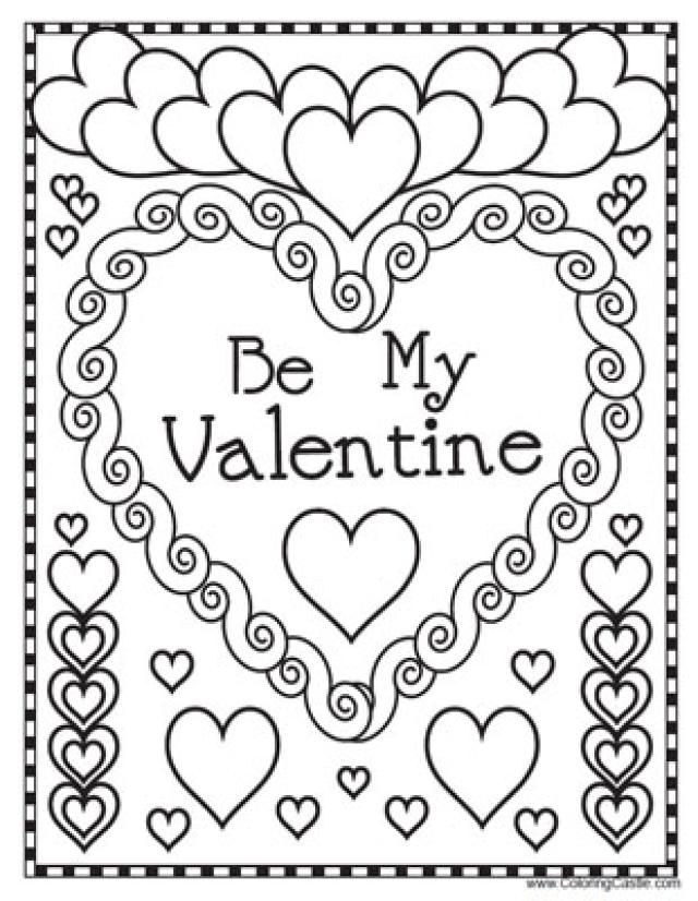 Valentines Day Pictures To Color