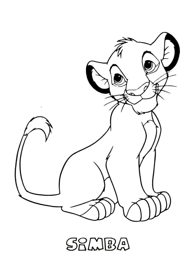 Simba Coloring Pages