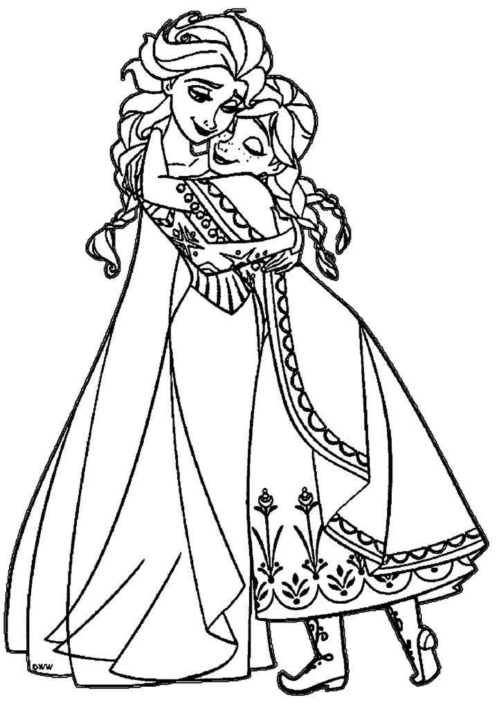 Anna Coloring Pages