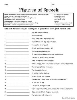 Hyperbole Worksheets 5th Grade