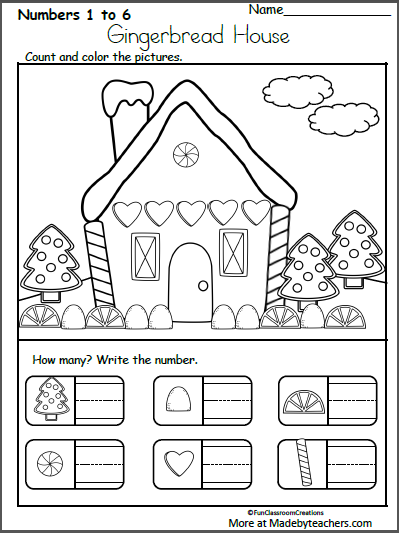 Christmas Worksheet Kindergarten