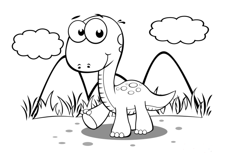 Baby Dinosaur Coloring Pages