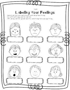 Feelings And Emotions Worksheets For Kids