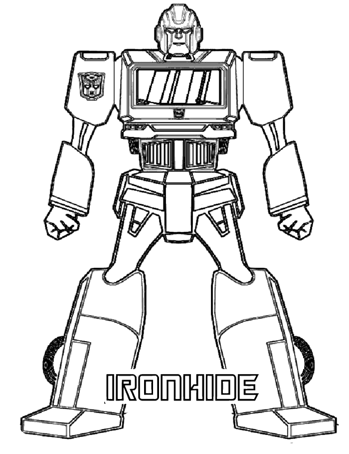 Transformers Coloring Pages Ironhide