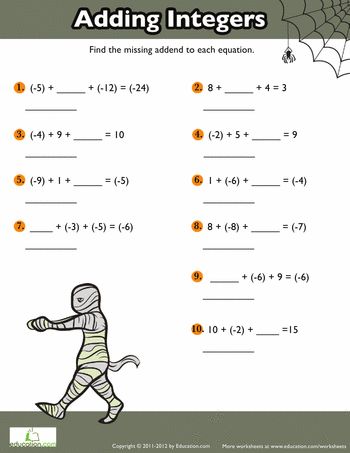 Negative Numbers Worksheet Year 5