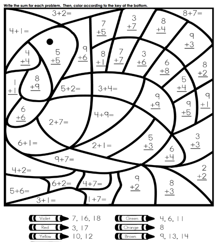 Multiplication Coloring Worksheets