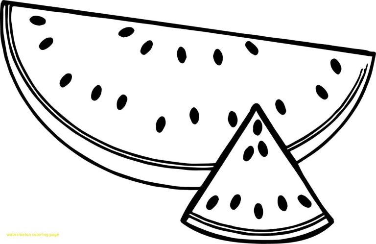 Watermelon Coloring Page