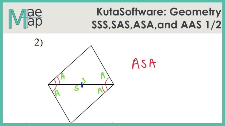 Sss Sas Asa And Aas Congruence Kuta Software