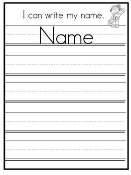 Handwriting Worksheets For Kindergarten Editable