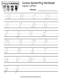 Handwriting Tracing Worksheets For Kids