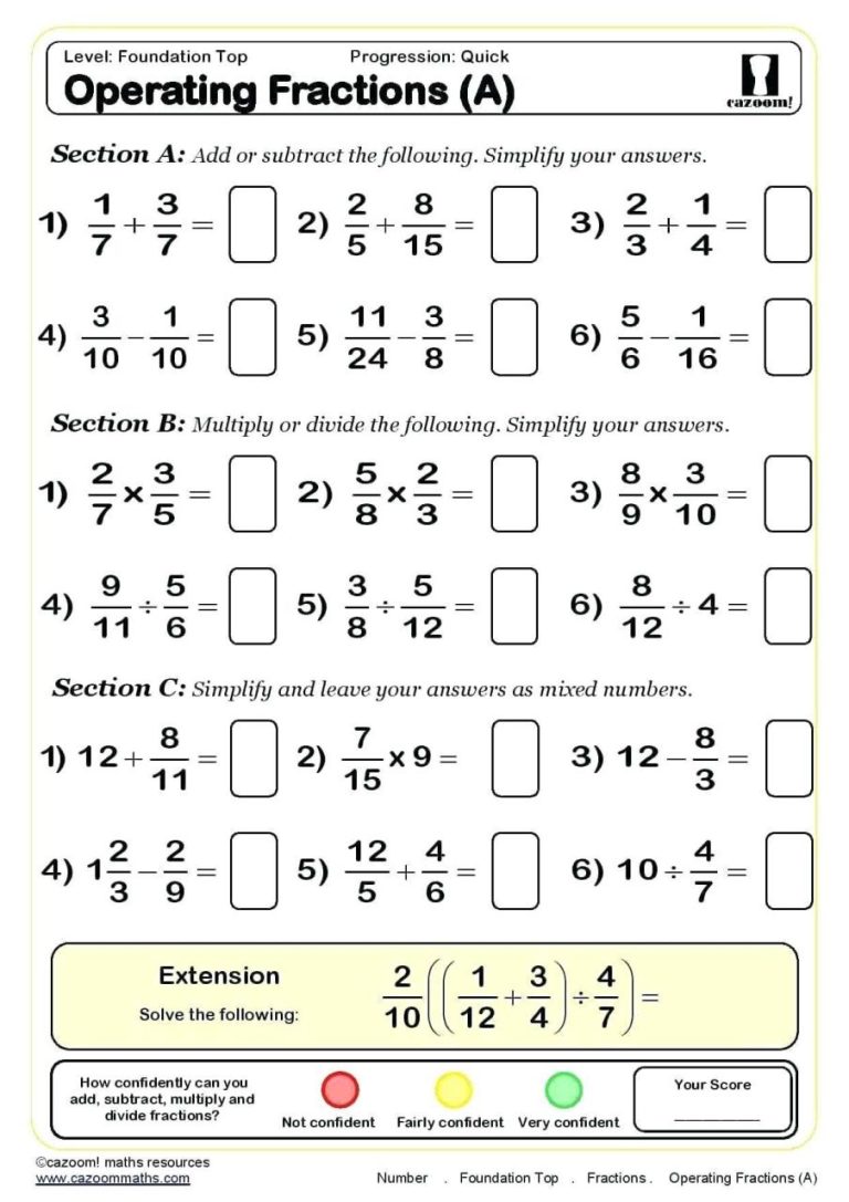 Fractions Worksheets Grade 3 Pdf