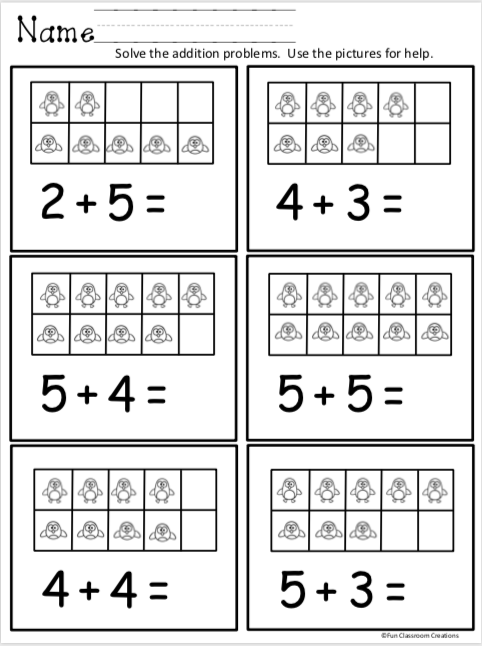 Addition Worksheets With Pictures Free