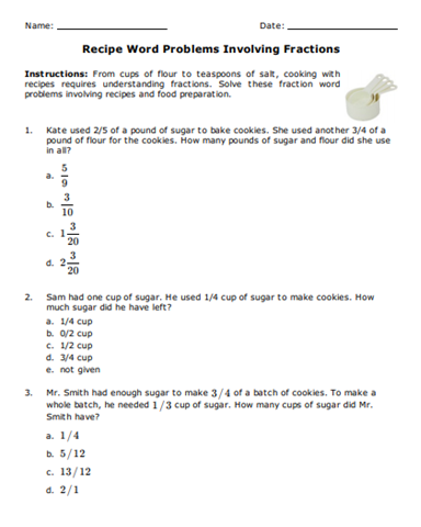 5th Grade Math Worksheets Pdf With Answers