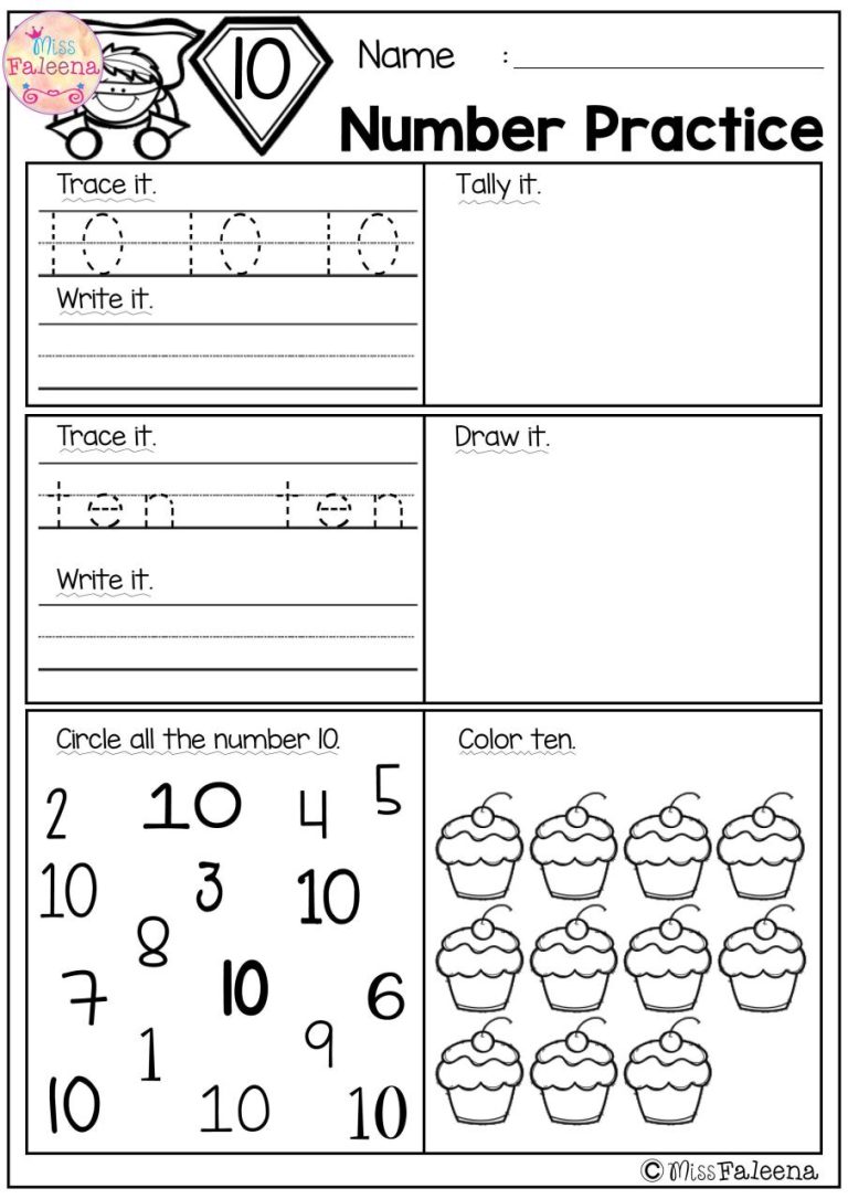 Pre K Grade Math Worksheets