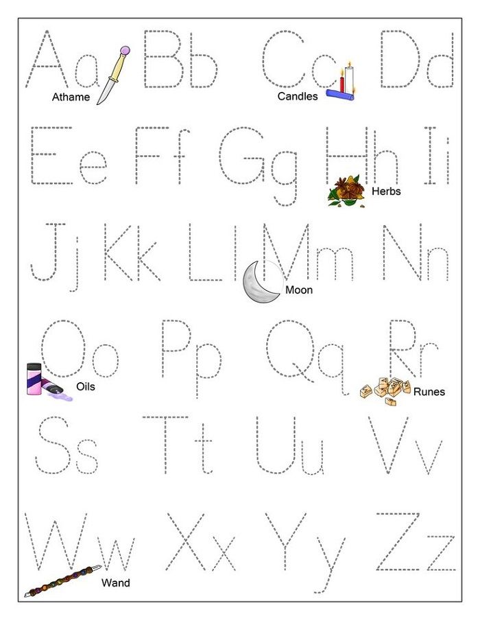 Alphabet Tracing Worksheets For 4 Year Olds