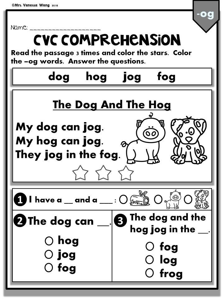 Reading Phonics Worksheets Grade 1