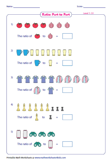 Pdf 6th Grade Math Ratios Worksheets