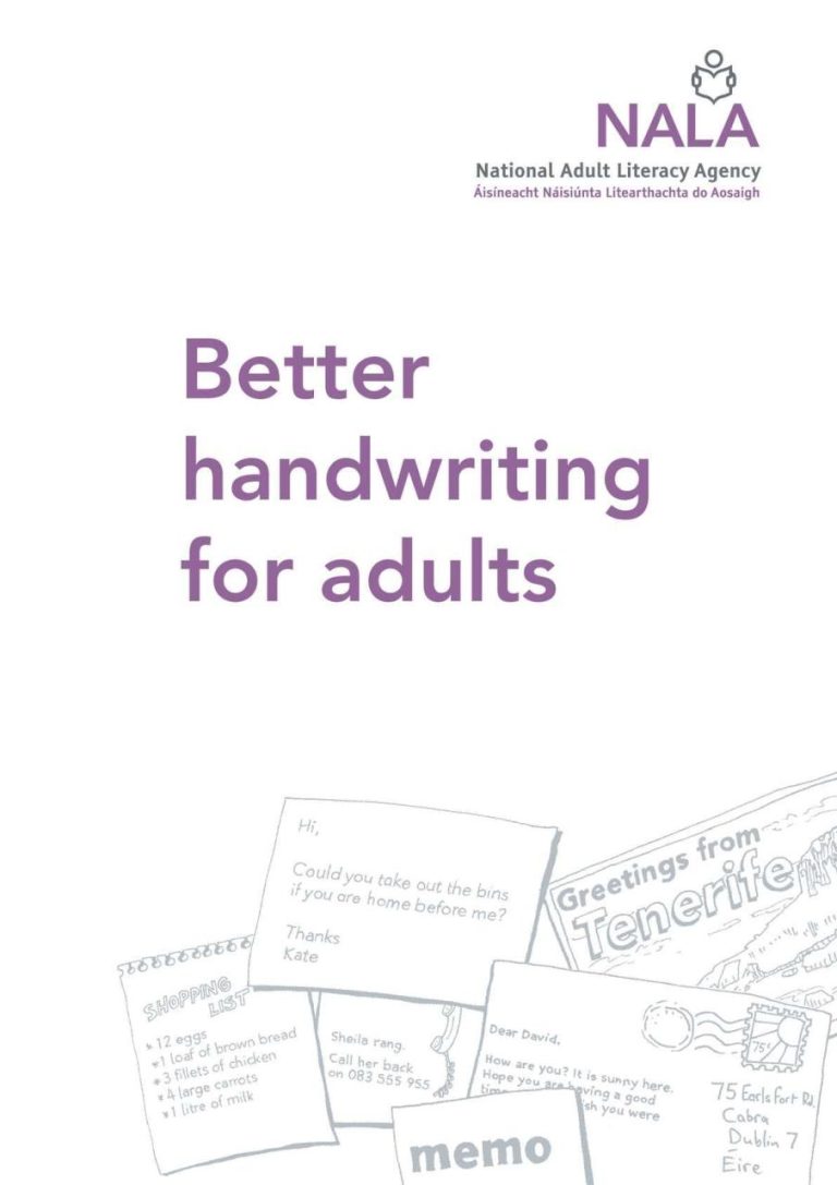 Handwriting Practice For Adults Worksheets