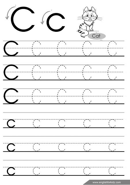 Tracing Letters C Worksheets