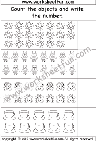 Kindergarten Math Worksheets Counting To 10