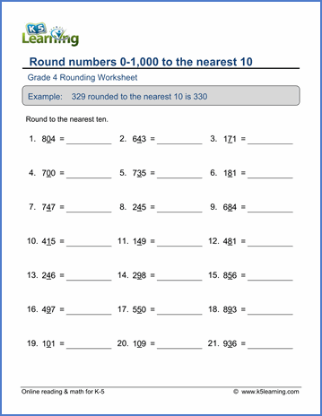 Place Value Worksheets Pdf 4th Grade