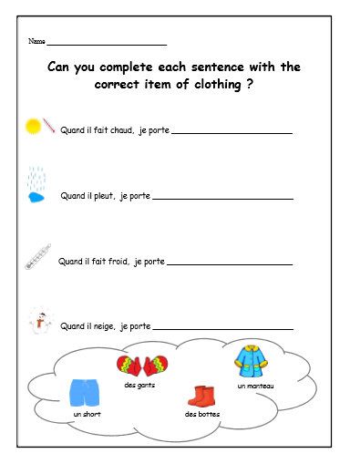 French Worksheets For Kids Numbers