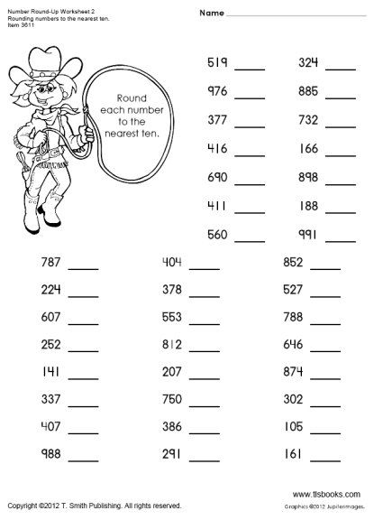 5th Grade Math Rounding Decimals Worksheets