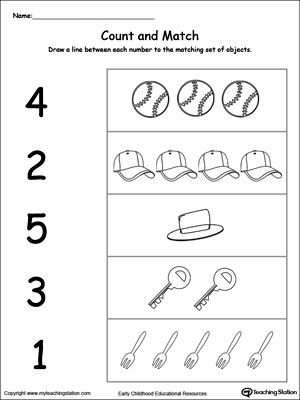 Addition Worksheets For Kindergarten 1-5