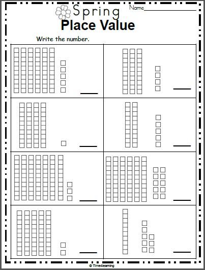 Place Value Worksheets 1st Grade Pdf