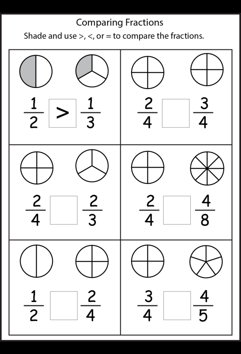 3rd Grade Equivalent Fractions Worksheet