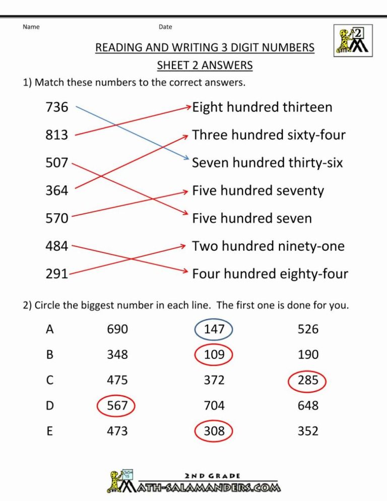 Free Math Worksheets For 5th Graders