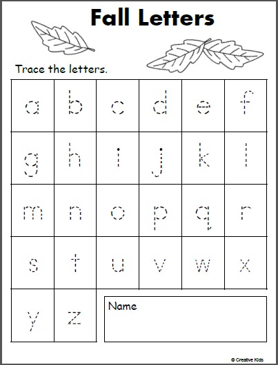 Tracing Lowercase Letters For Preschool