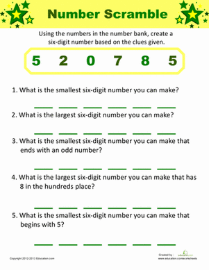 4th Grade Place Value Worksheets Grade 4