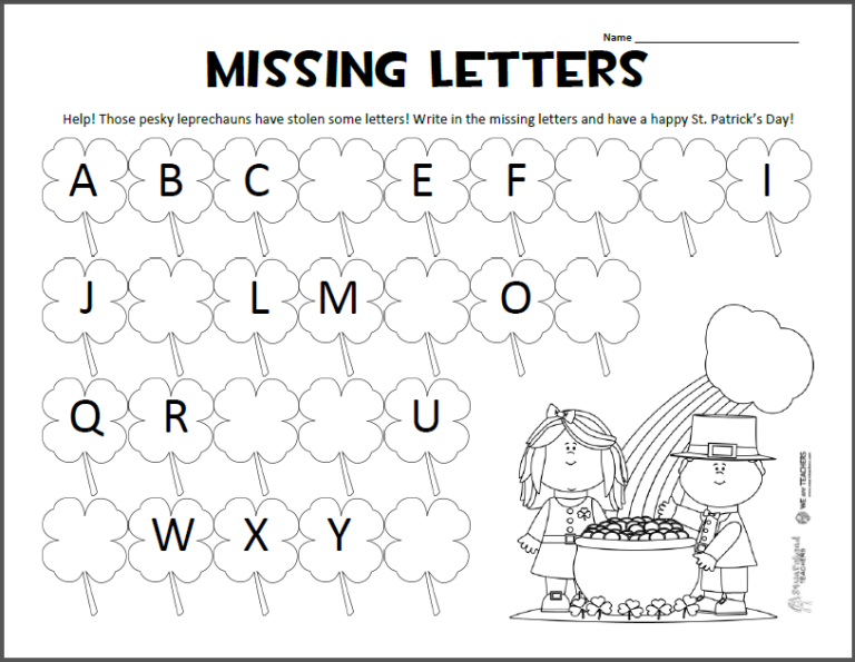 Alphabet Worksheets Preschool Pdf