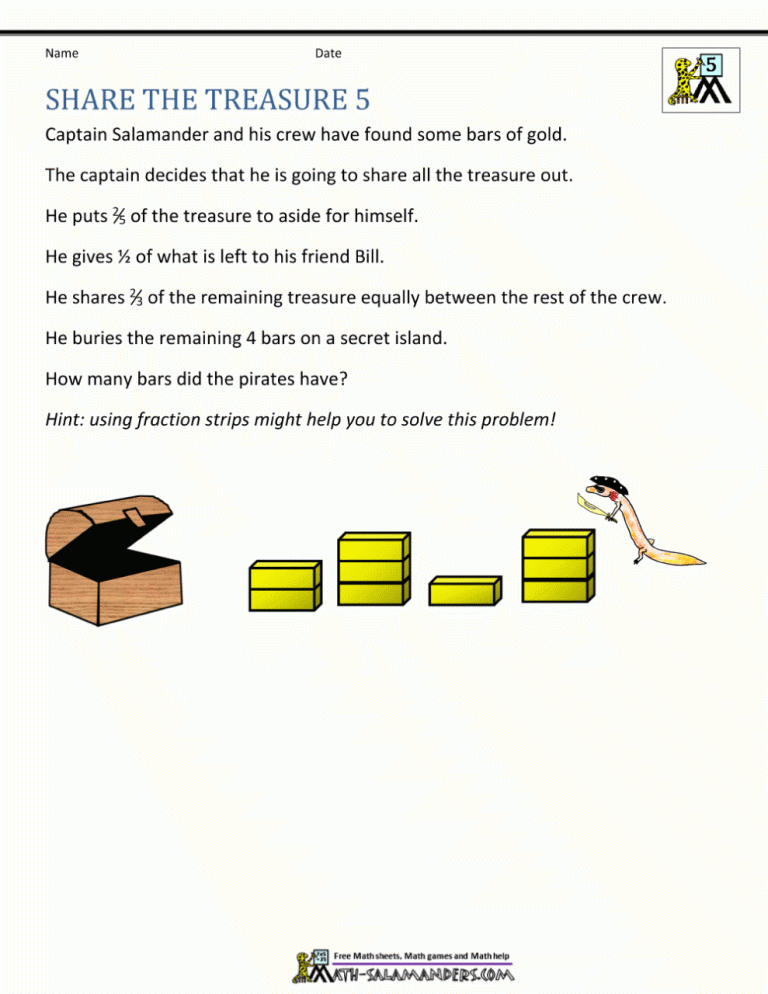 Fifth Grade Multiplication Word Problems 5th Grade