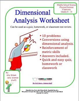 Apes Dimensional Analysis Worksheet Answers